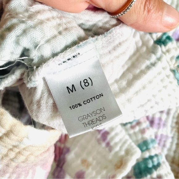 SET 2 pcs Grayson Threads Kids, Short & Cropped Top, girls M (8), 100% cotton. - Picture 7 of 7